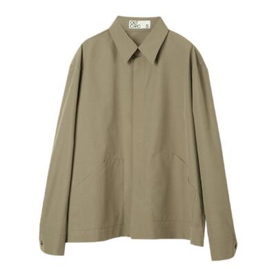 OUTCiRCS翻领夹克 collared jacket春季男女极简风宽松舒适夹克
