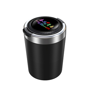 车载烟灰缸防飞灰车内创意个性潮流多功能高级感带盖自动汽车用品