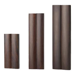 黑檀木镇尺定制刻字 实木质毛笔书法书镇手把件 红木雕刻镇纸摆件