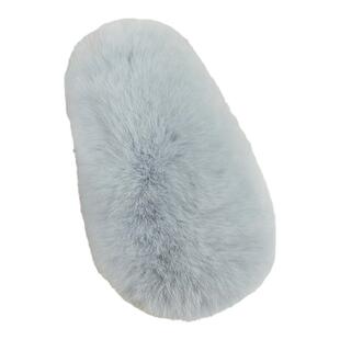 韩国ins獭兔毛发夹超大毛绒发夹皮草真毛bb夹发卡网红可爱头饰