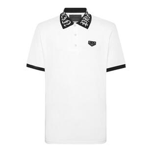 PHILIPP PLEIN 男士Gothic Plein短袖polo衫