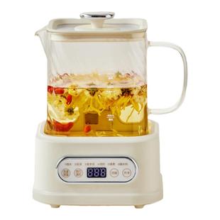 巴森小方炖养生壶花茶壶全玻璃不含胶办公室多功能大容量烧水壶