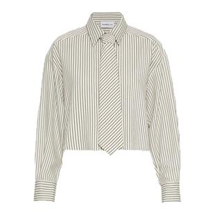 MARELLA 2025秋冬女装短款条纹衬衫上衣3116155102