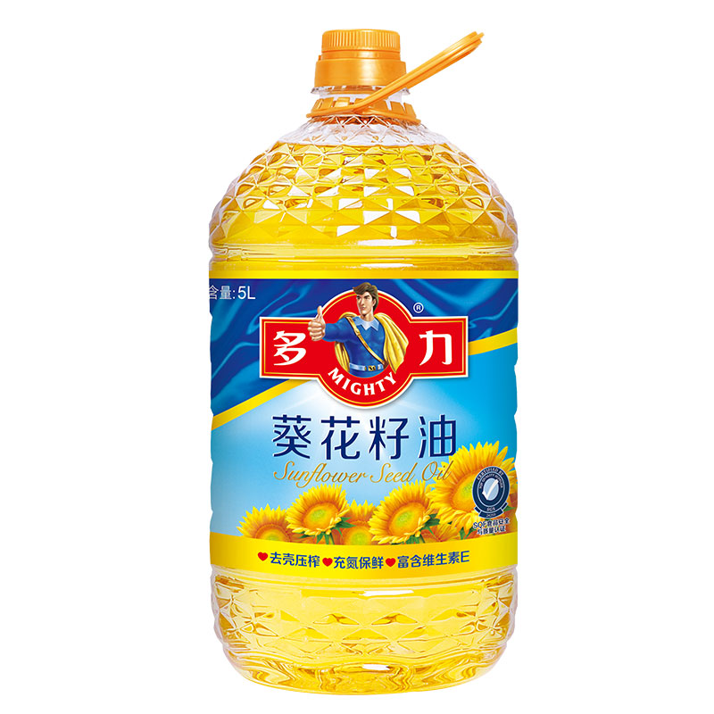 【张若昀同款】多力葵花籽油食用油5L 家用营养食用油 物理压榨