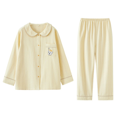 长耳兔兔可爱少女心磨毛绒布睡衣