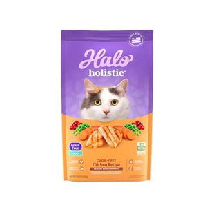 【自营】HALO/自然光环holistic健美体态纯鲜肉成猫粮鸡肉味10磅