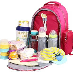 妈咪包多功能大容量女双肩包时尚宝妈婴儿外出妈妈包母婴包