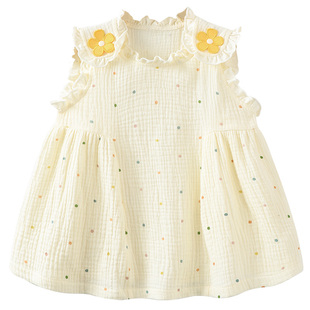 优科2026新款女童夏季连衣裙儿童公主洋气背心宝宝礼服裙子夏天