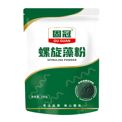 4送1正品官方云南钝顶纯固冠牌螺旋藻粉180g食品级人用面膜高蛋白