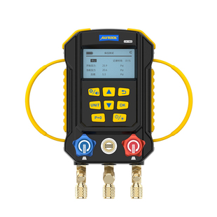 AUTOOL LM160汽车冷媒压力表空调维修加压制冷抽真空电子压力表