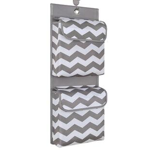 大容量衣柜浴室防水带盖墙上悬挂式布艺门后收纳储物壁挂置物袋子