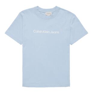 CK Jeans26夏季新款女士印花字母纯棉针织圆领休闲短袖T恤上衣