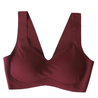 日本尚品无痕安心运动内衣女无钢圈背心式聚拢防震防下垂睡眠文胸