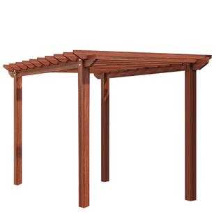 防腐木葡萄架庭院实木凉亭户外简易走廊文化长廊室外碳化木爬藤架