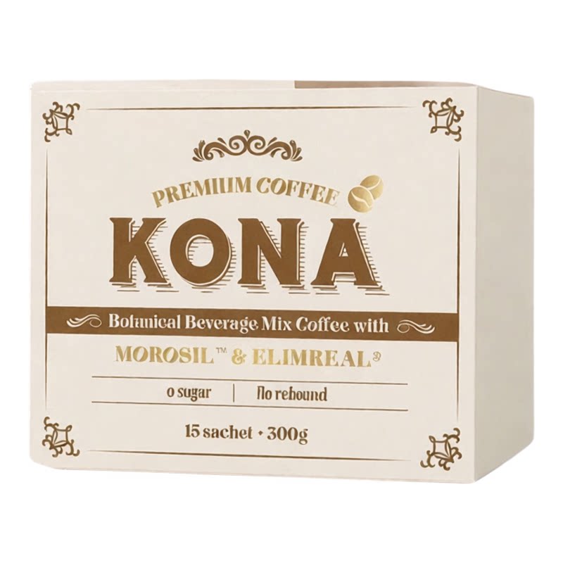 KONA 白色盒健身咖啡15条300克健身代餐日常早餐冲泡促进新陈代谢