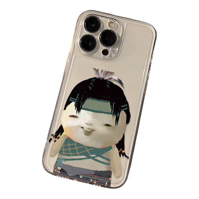 iPhone15苹果16创意小米17动漫透明软12ProMax小众一加13T适用14PLUS手机壳抽象发带胡巴版燕云十六声荣耀WIN