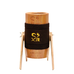 竹制小灸炮控烟艾绒竹筒灸盒雷火扶阳悬灸带支架养生馆专用温灸桶