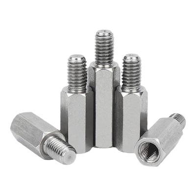 304不锈钢单头六角隔离柱螺柱