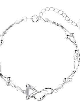 小红书爆款偷偷藏不住~赵露思同款小狐狸清冷风设计感百搭款手链