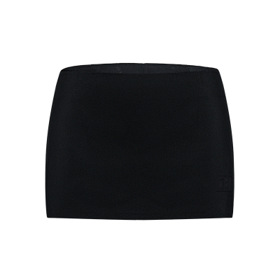 CalledBack百搭显瘦黑色半身裙