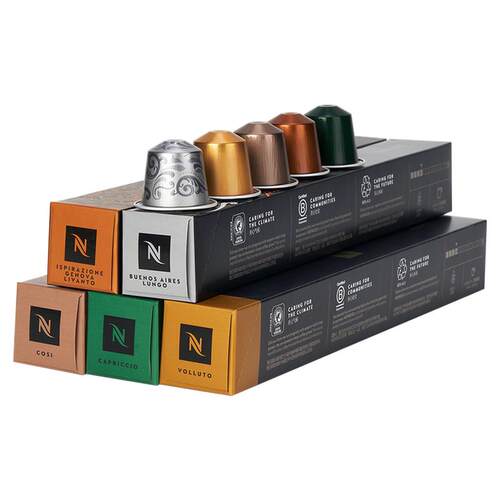 Nespresso奈斯派索胶囊黑咖啡进口美式意式浓缩50粒官方旗舰店