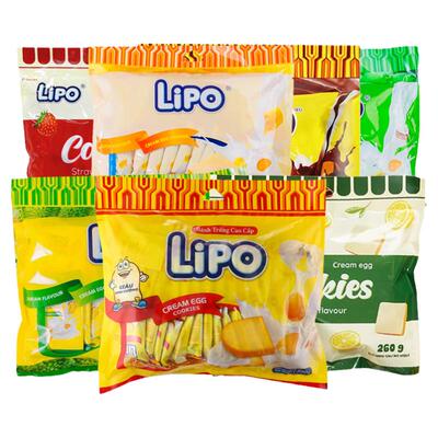越南进口lipo面包干独立小包零食
