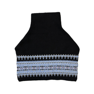 费尔岛复古高领针织披肩围巾女秋冬季斗篷高级感叠穿保暖围脖外搭