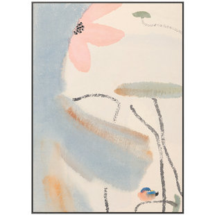 不够艺术 荷花 大尺寸新中式水墨装饰画茶楼书房玄关挂画 陈家泠