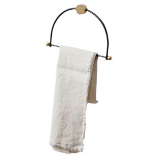 全铜轻奢毛巾架浴室黄铜壁挂架子手巾挂架浴巾架北欧简约创意单杆