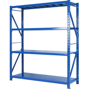 DM货架蝴蝶扣置物架自己组装落地多层仓储家用轻型仓库服装厂展示