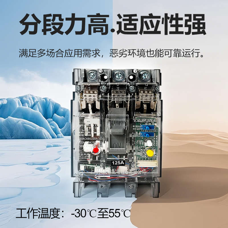 CM1LE三相三线漏电断路器63A 100A 125A 200A 250A 160A漏保380V