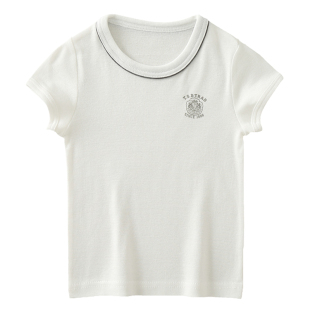 3件日系儿童纯棉短袖t恤夏季男童吸汗透气半袖宝宝内外穿上衣夏装