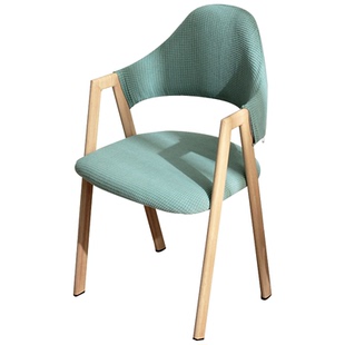 a字餐桌椅子套罩通用镂空带扶手靠背异形奶茶店座椅罩凳子套