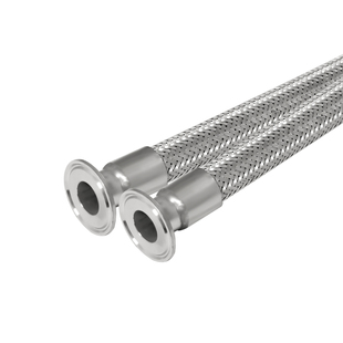 304不锈钢波纹管卡盘式卫生快速接头快装金属卡箍钢丝编织网软管