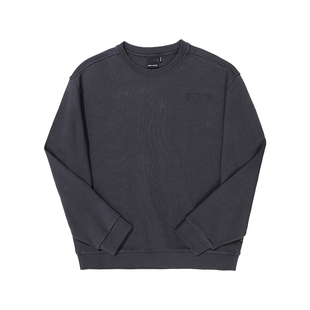 ABLE JEANS 男士新款美式复古字母印花圆领套头卫衣女时尚长袖