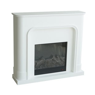 livingplus多巴胺色法式壁炉装饰柜仿真火焰客厅玄关架直播背景墙