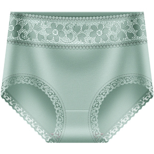 中腰内裤女士纯棉全棉抗菌收腹提臀无痕女生蕾丝夏季薄款2026新款