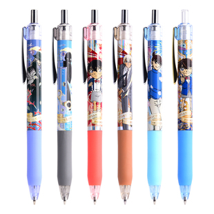 正版柯南盲盒自动铅笔名侦探系列铅笔0.5mm小学生HB铅笔四五年级命运之轮可换芯铅笔练字笔学习文具批发