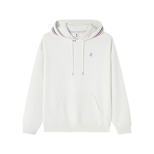 乐卡克法国公鸡春季男士时尚休闲运动卫衣连帽经典logo套头衫上衣