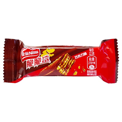 雀巢脆脆鲨巧克力威化饼干