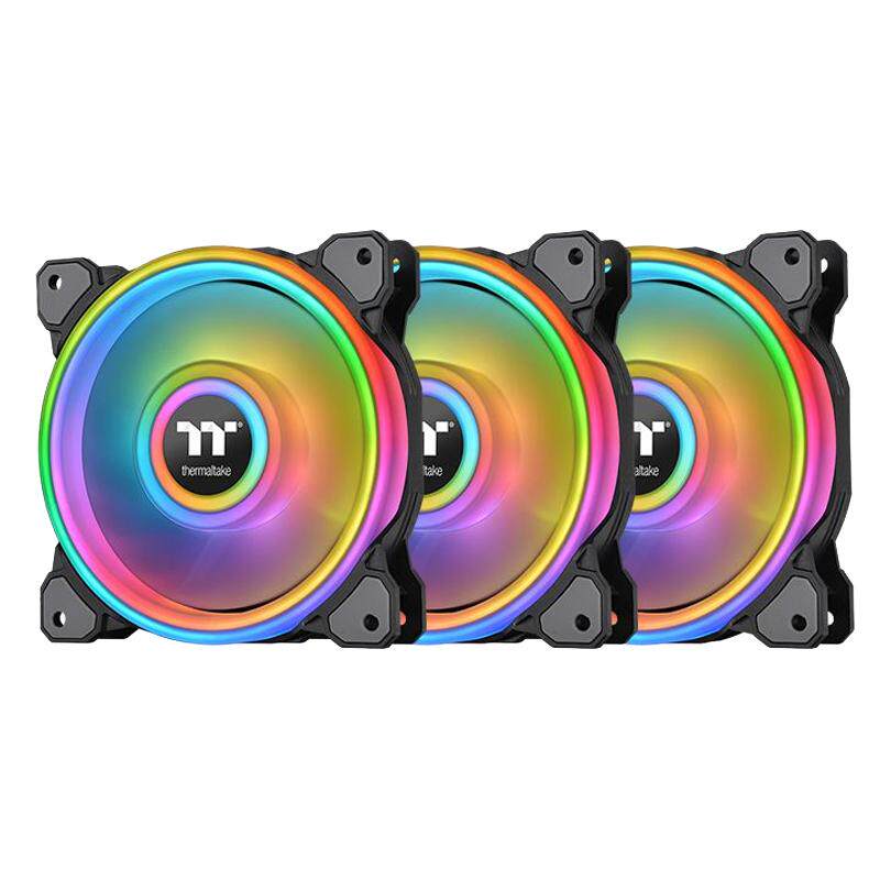 Tt机箱CPU散热风扇Quad12cmRGB