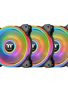 Tt机箱CPU散热风扇Quad12cmRGB