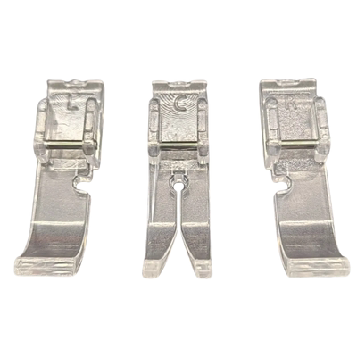 家用缝纫机配件大全EREN透明娃衣专用3种窄压脚适合兄弟胜家重机