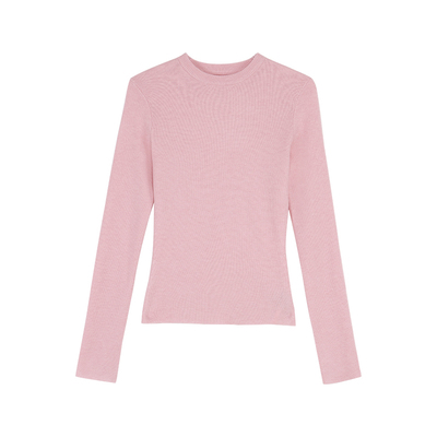 MULVAN 百搭属性 基础圆领长袖针织打底衫女秋冬修身显瘦内搭上衣