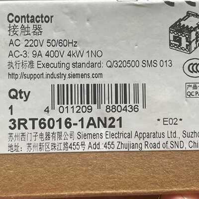 溢价-3RT6016-1AN21接触器