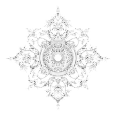 法式PU拼花灯盘石膏灯盘网红爆款