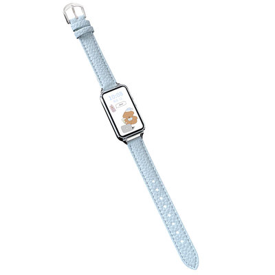 北想keep手环荔枝纹皮质替换带