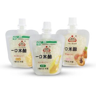生龙一口米酿2斤 可吸式吸吸米酿孝感米酒饮料小袋零食醪糟甜酒酿