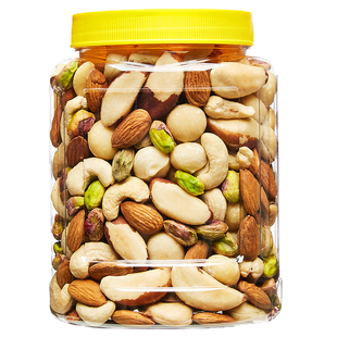 每日坚果混合综合果仁原味纯坚果500g罐装孕妇干果儿童零食代餐吃