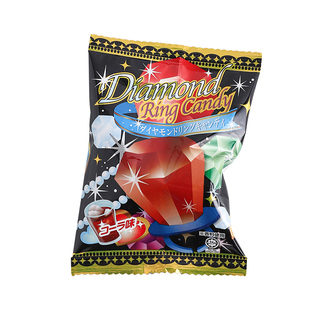 钻石戒指水果糖果日本创意进口零食儿童可乐葡萄草莓圣诞节礼物